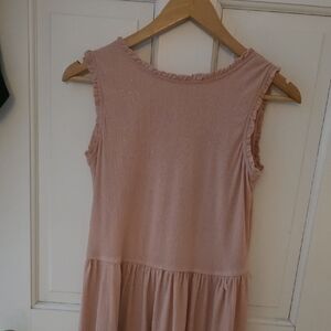 Adorable Sleeveless Blush Dress for Kids